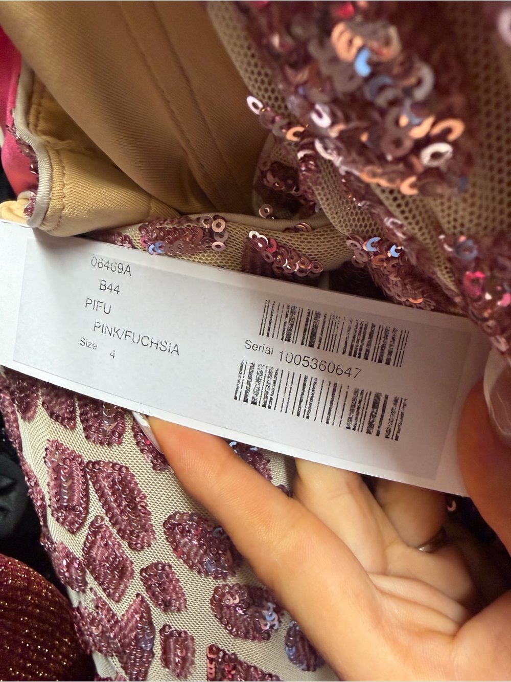 NWT Jovani 06469 Sequin gown - Picture 5 of 5